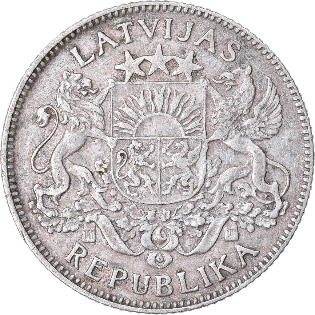 Münze, Latvia, Lats, 1924, SS, Silber, KM:7