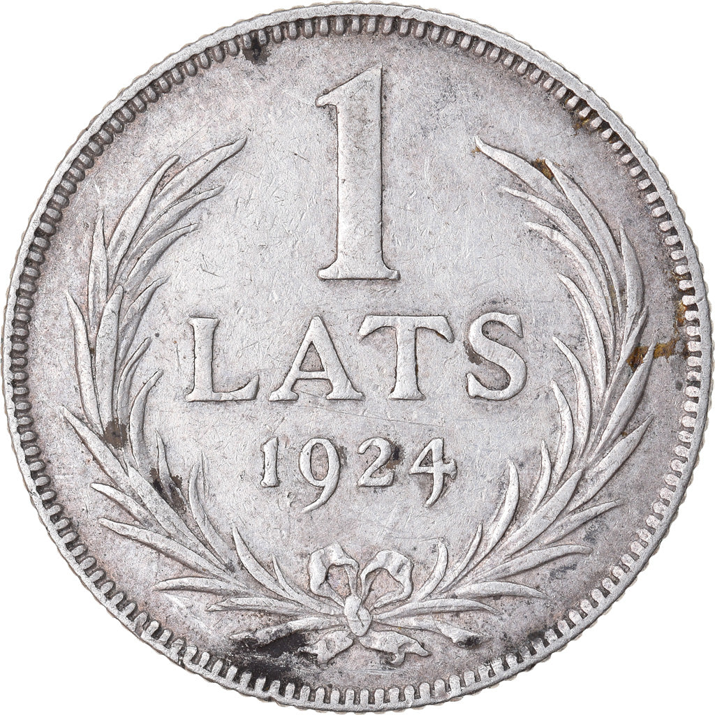 Münze, Latvia, Lats, 1924, SS, Silber, KM:7