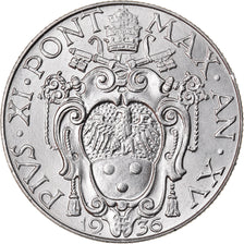 Coin, VATICAN CITY, Pius XI, 50 Centesimi, 1936, Roma, MS(60-62), Nickel, KM:4