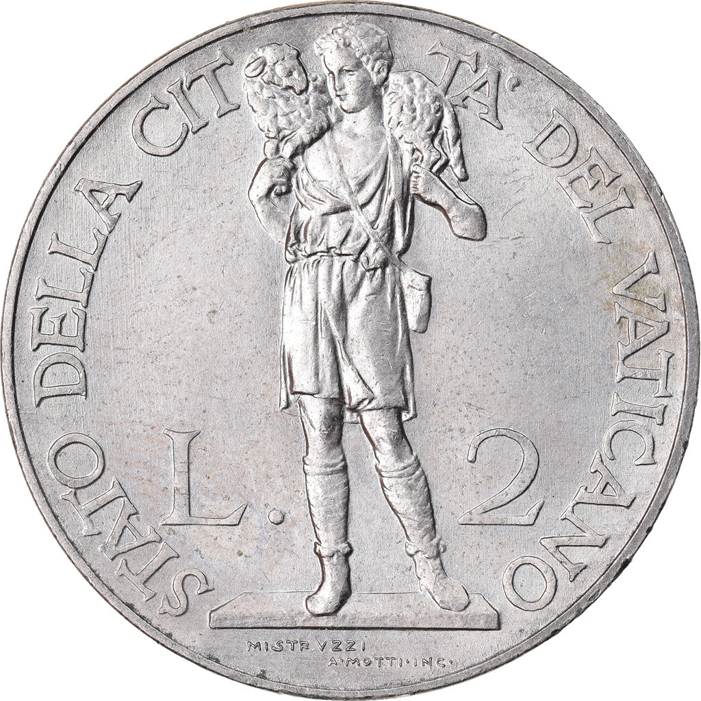 Monnaie, Cité du Vatican, Pius XI, 2 Lire, 1936, Roma, SUP+, Nickel, KM:6