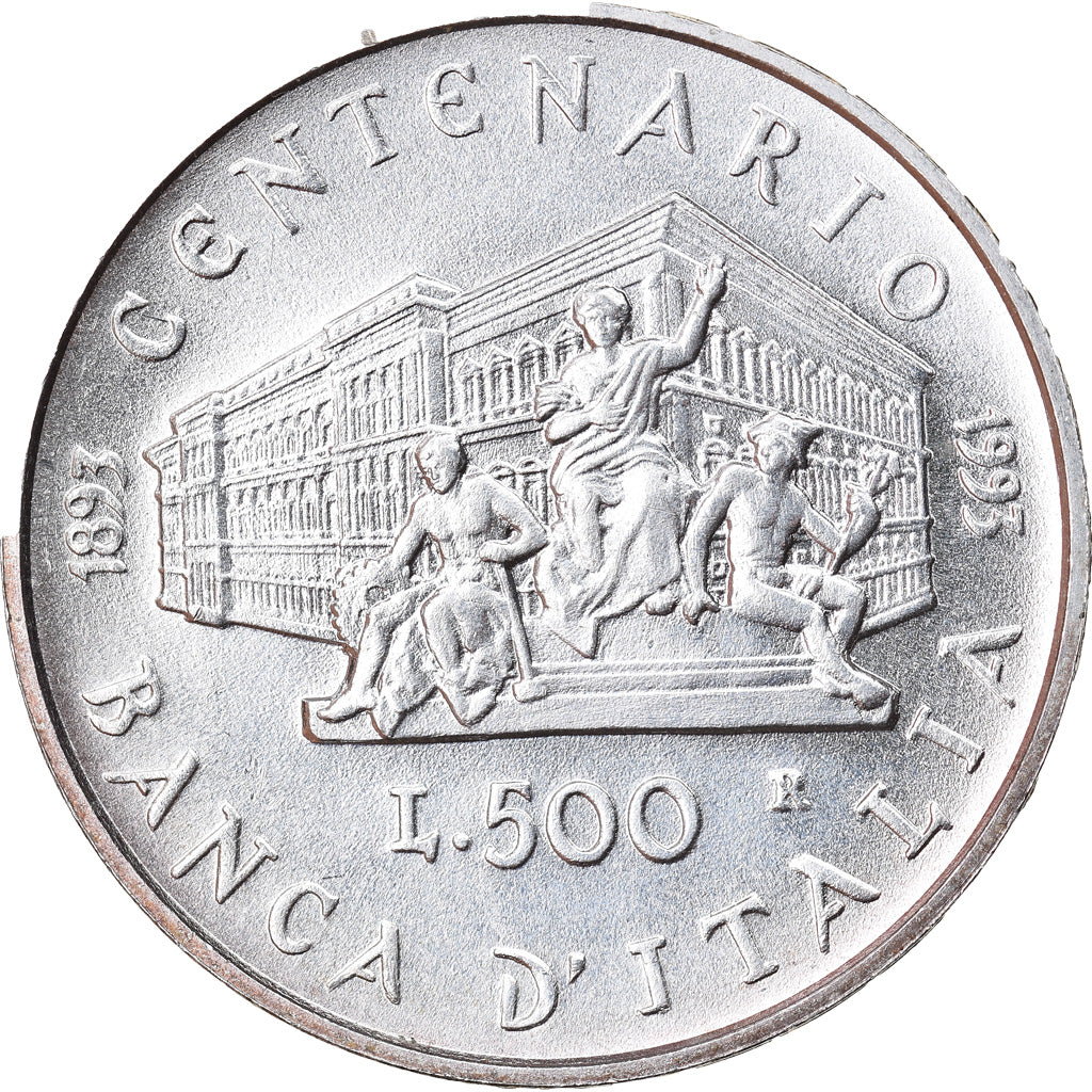 Coin, Italy, 500 Lire, 1993, Rome, MS(63), Silver, KM:173
