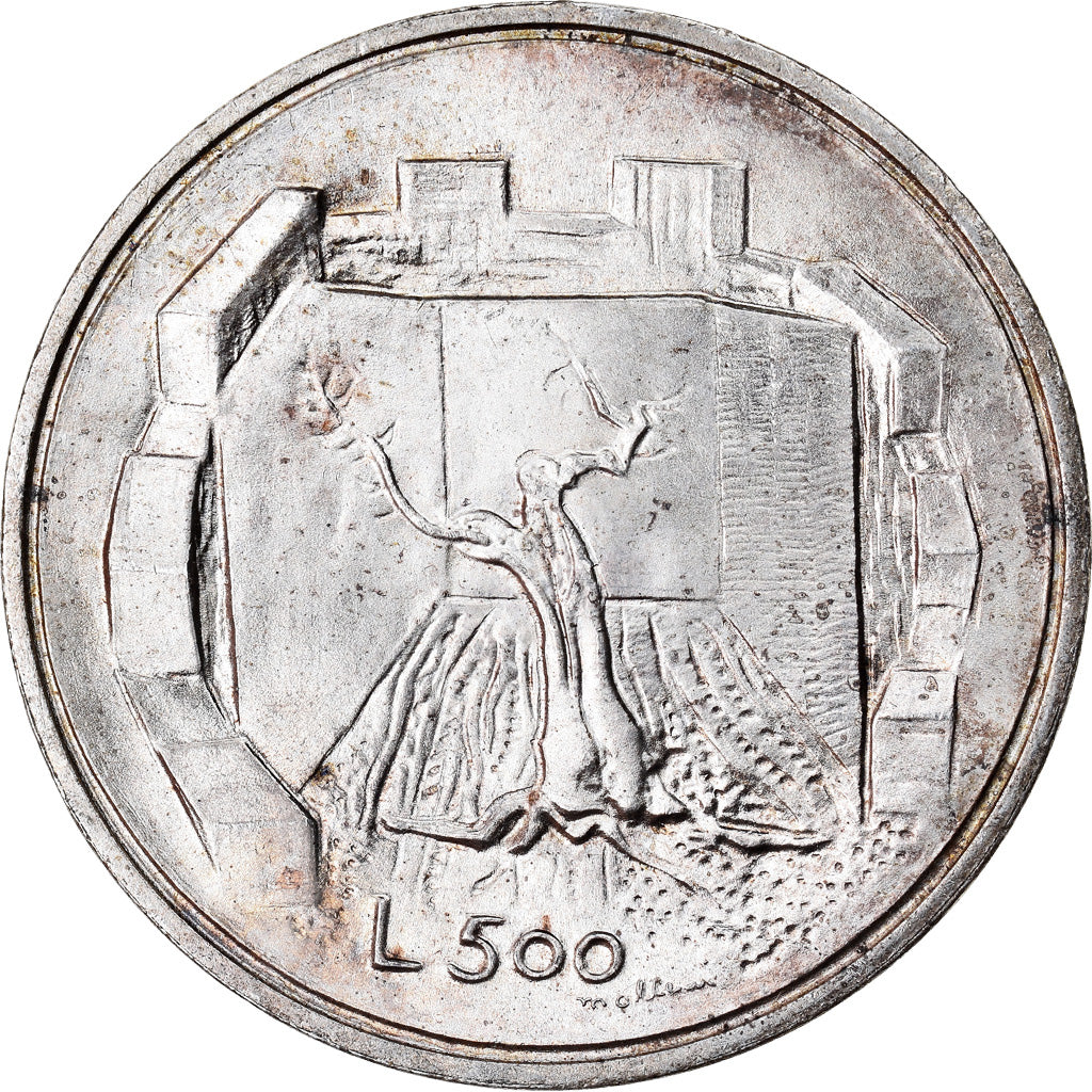 Coin, San Marino, 500 Lire, 1976, Rome, MS(65-70), Silver, KM:58