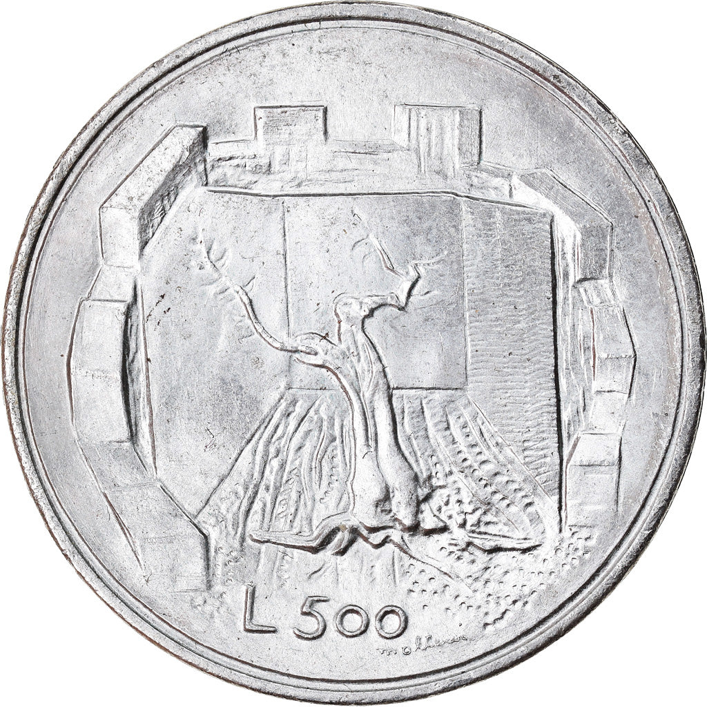 Coin, San Marino, 500 Lire, 1976, Rome, MS(65-70), Silver, KM:58