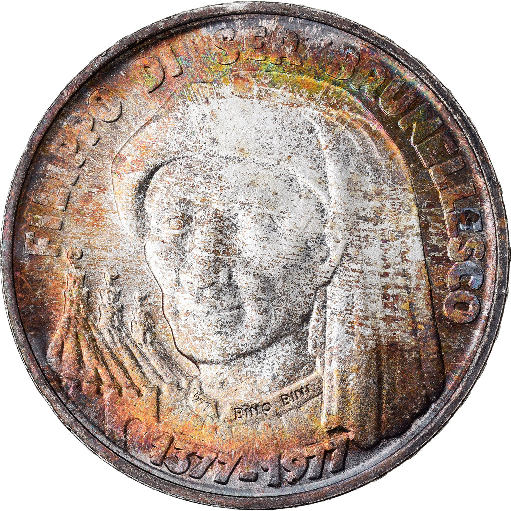 Coin, San Marino, 1000 Lire, 1977, Rome, MS(64), Silver, KM:72