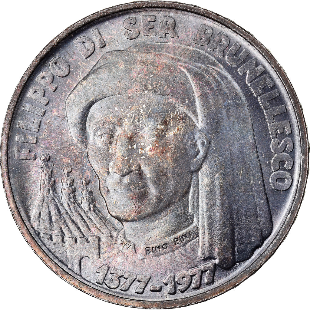 Coin, San Marino, 1000 Lire, 1977, Rome, MS(64), Silver, KM:72