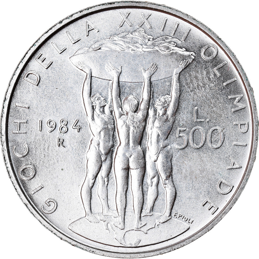 Coin, Italy, 500 Lire, 1984, Rome, MS(63), Silver, KM:114