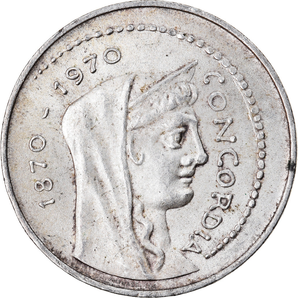 Coin, Italy, Concordia, 1000 Lire, 1970, Rome, MS(60-62), Silver, KM:101