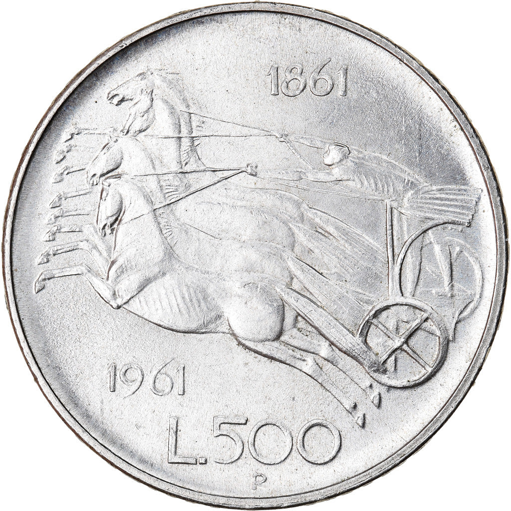 Münze, Italien, 500 Lire, 1961, Rome, VZ+, Silber, KM:99