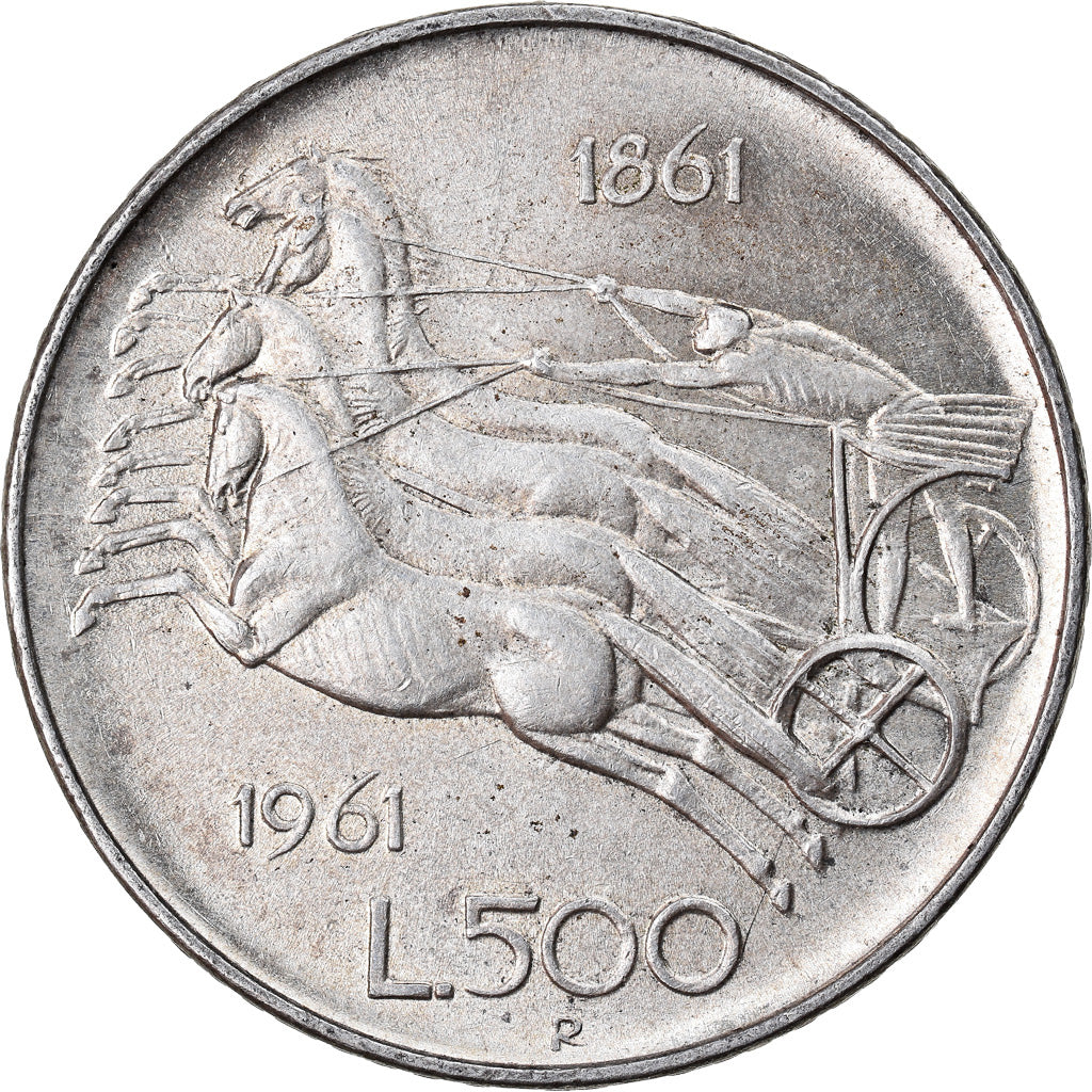 Münze, Italien, 500 Lire, 1961, Rome, VZ+, Silber, KM:99