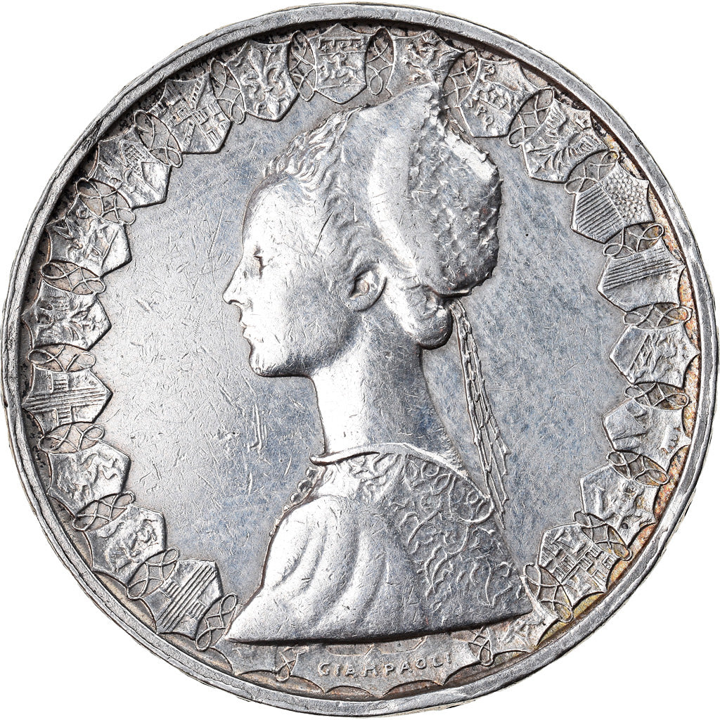 Coin, Italy, 500 Lire, 1959, Rome, EF(40-45), Silver, KM:98
