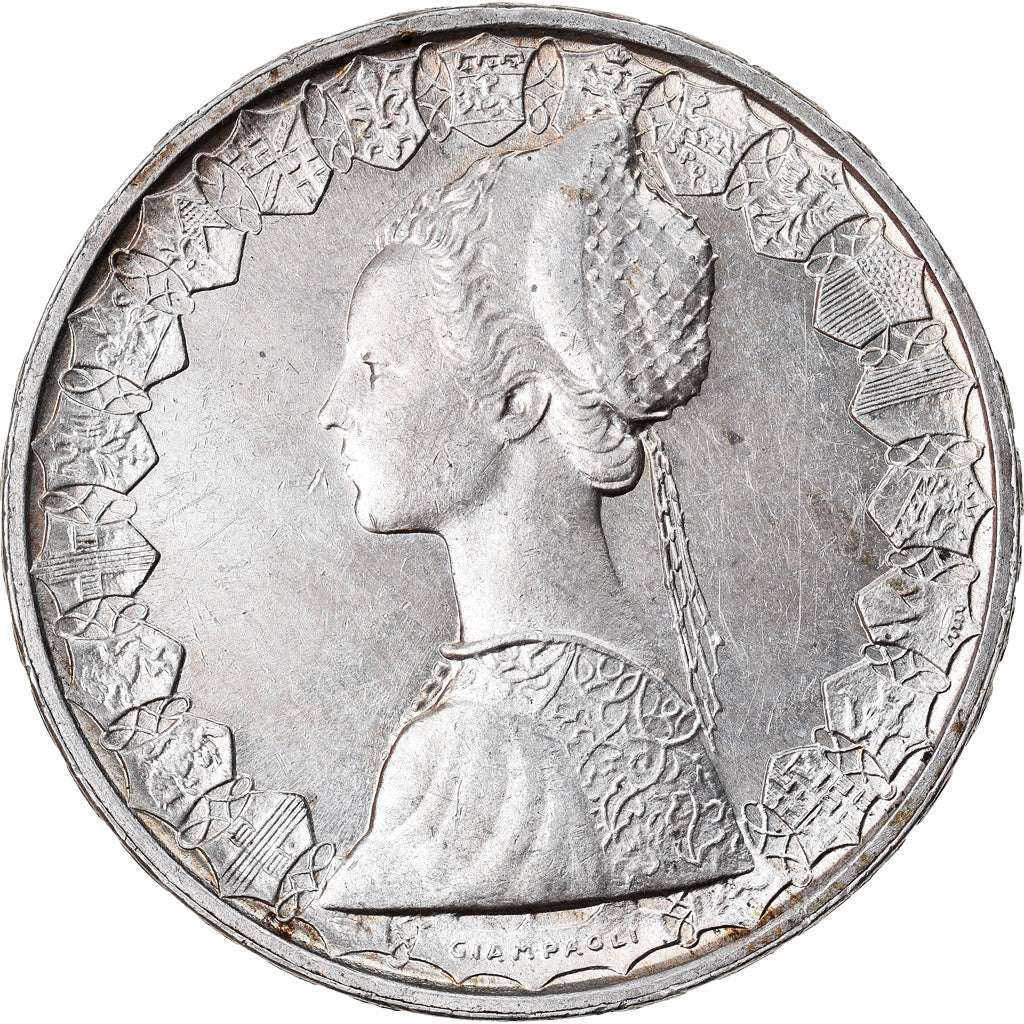 Coin, Italy, 500 Lire, 1959, Rome, AU(50-53), Silver, KM:98