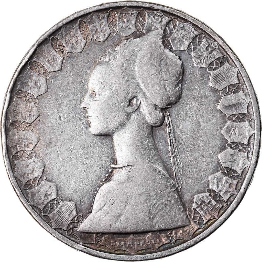 Coin, Italy, 500 Lire, 1960, Rome, EF(40-45), Silver, KM:98