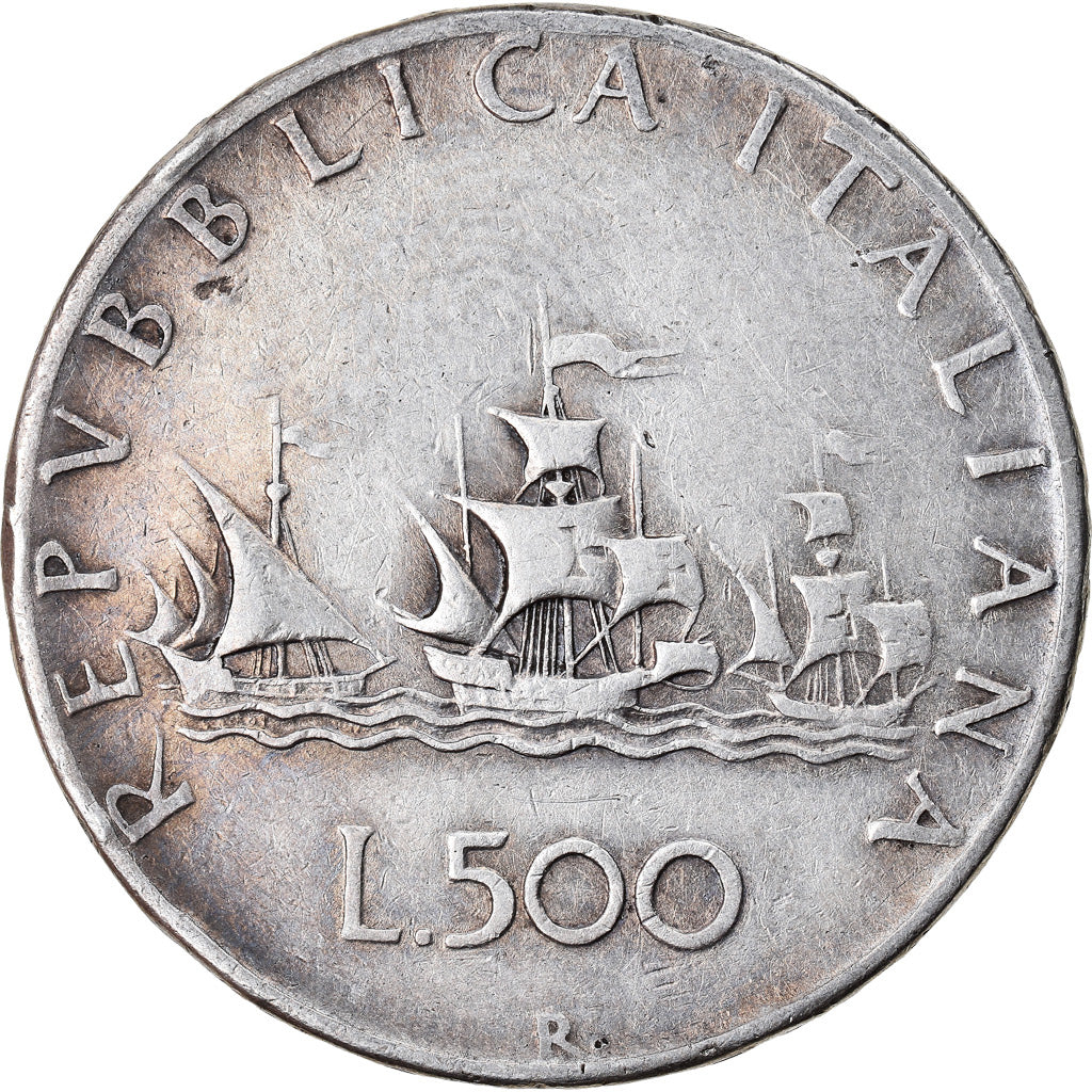 Coin, Italy, 500 Lire, 1960, Rome, EF(40-45), Silver, KM:98