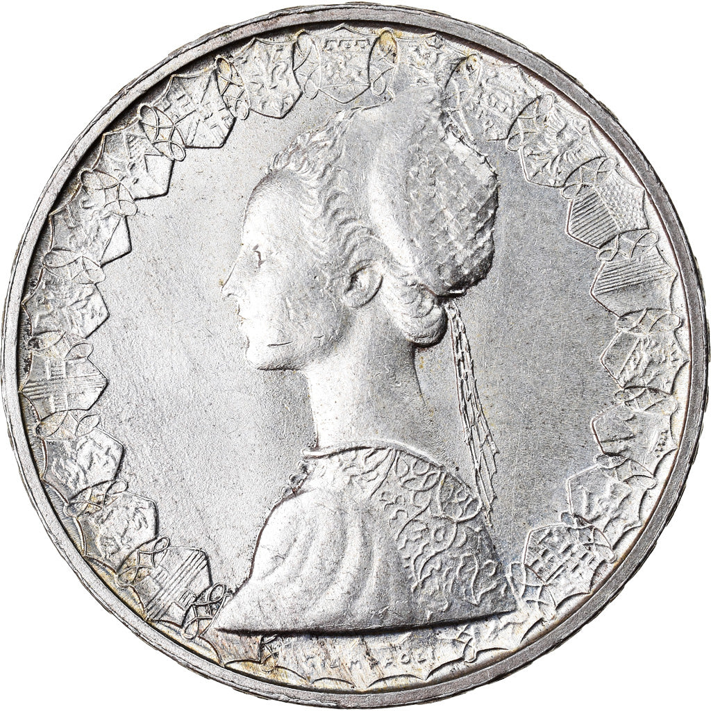 Coin, Italy, 500 Lire, 1960, Rome, AU(50-53), Silver, KM:98