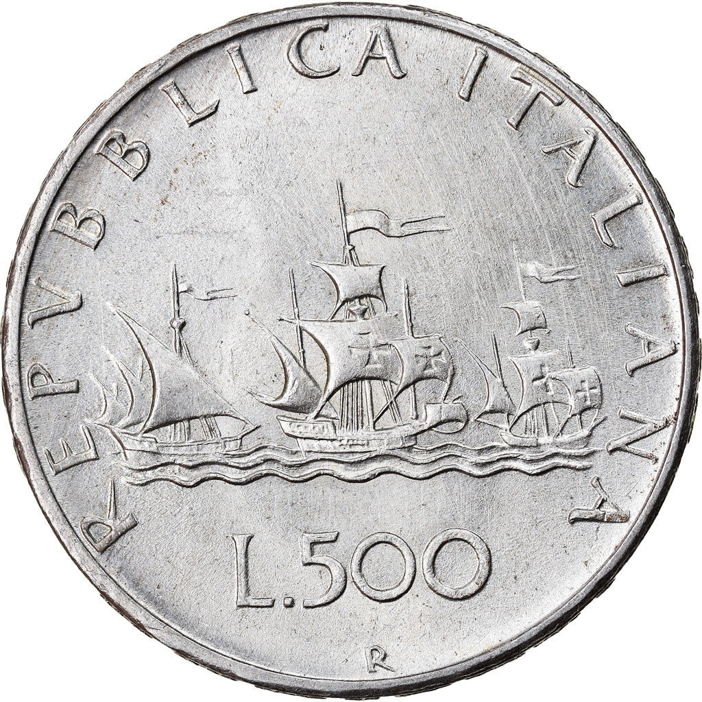 Coin, Italy, 500 Lire, 1960, Rome, AU(50-53), Silver, KM:98