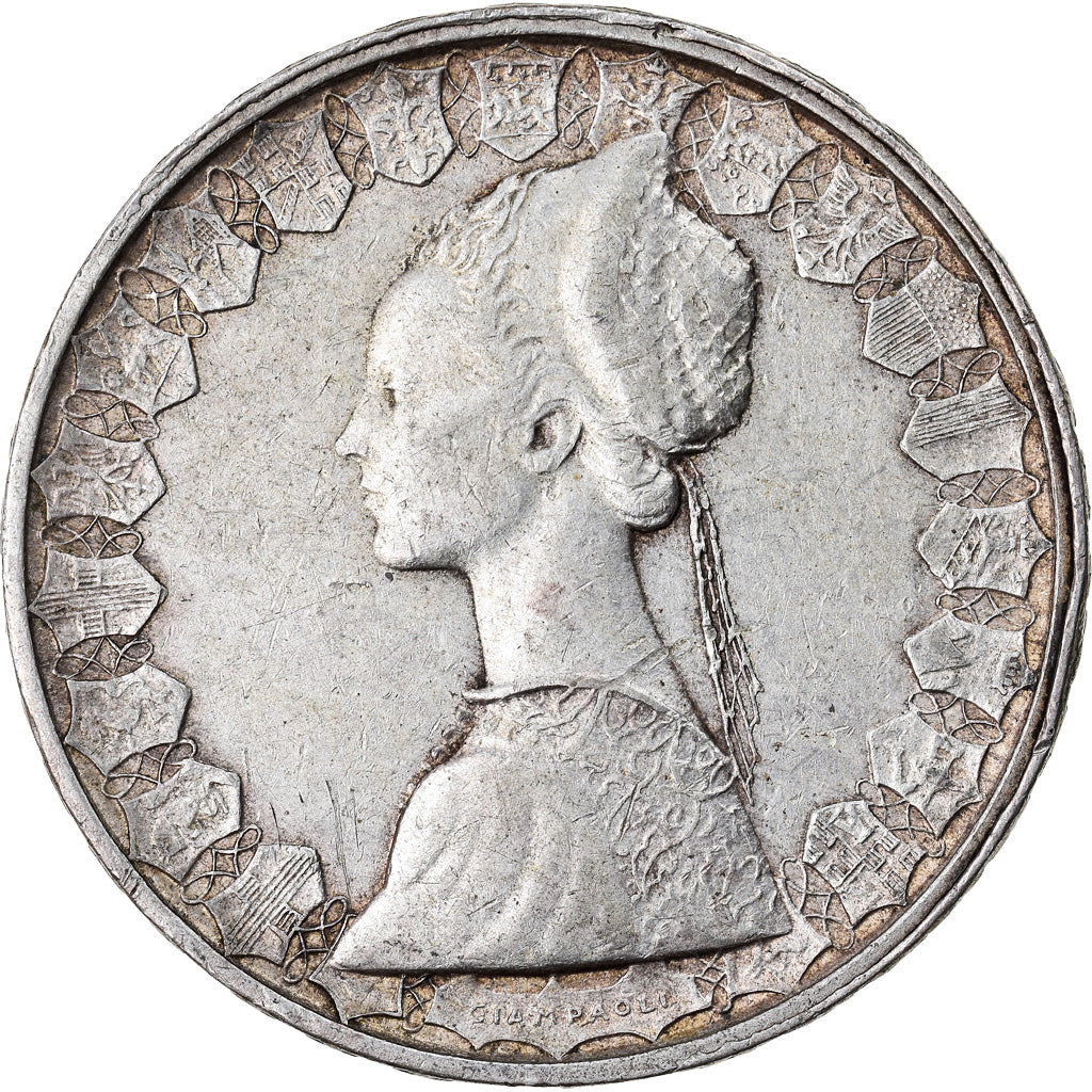 Coin, Italy, 500 Lire, 1961, Rome, EF(40-45), Silver, KM:98