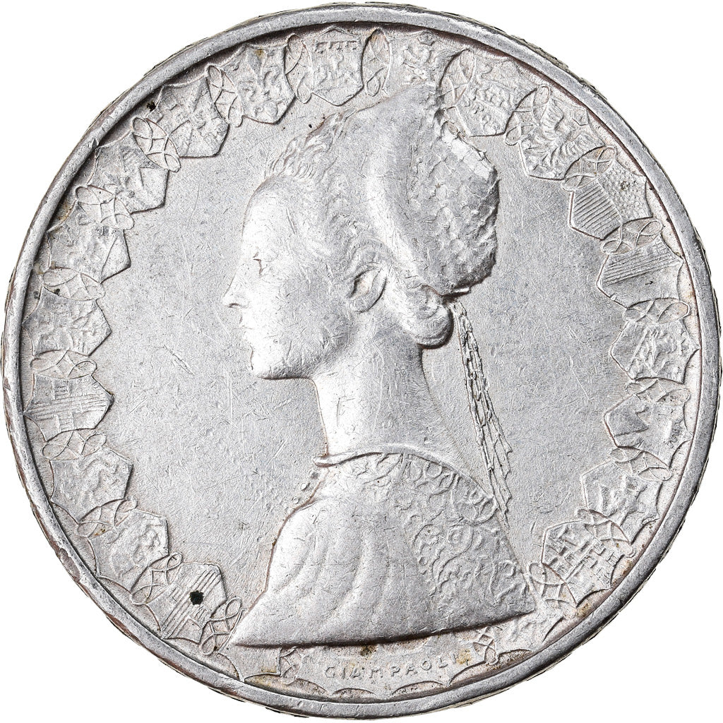 Coin, Italy, 500 Lire, 1964, Rome, EF(40-45), Silver, KM:98