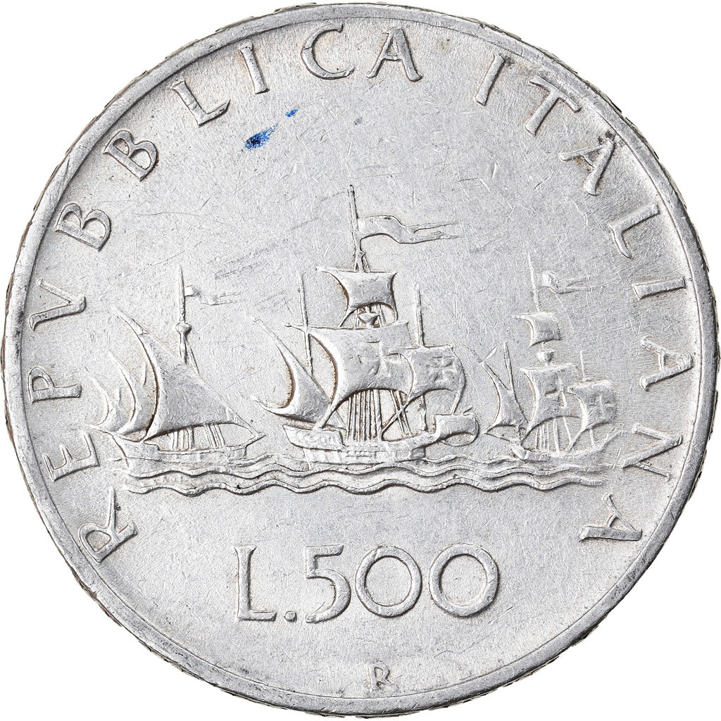 Coin, Italy, 500 Lire, 1964, Rome, EF(40-45), Silver, KM:98