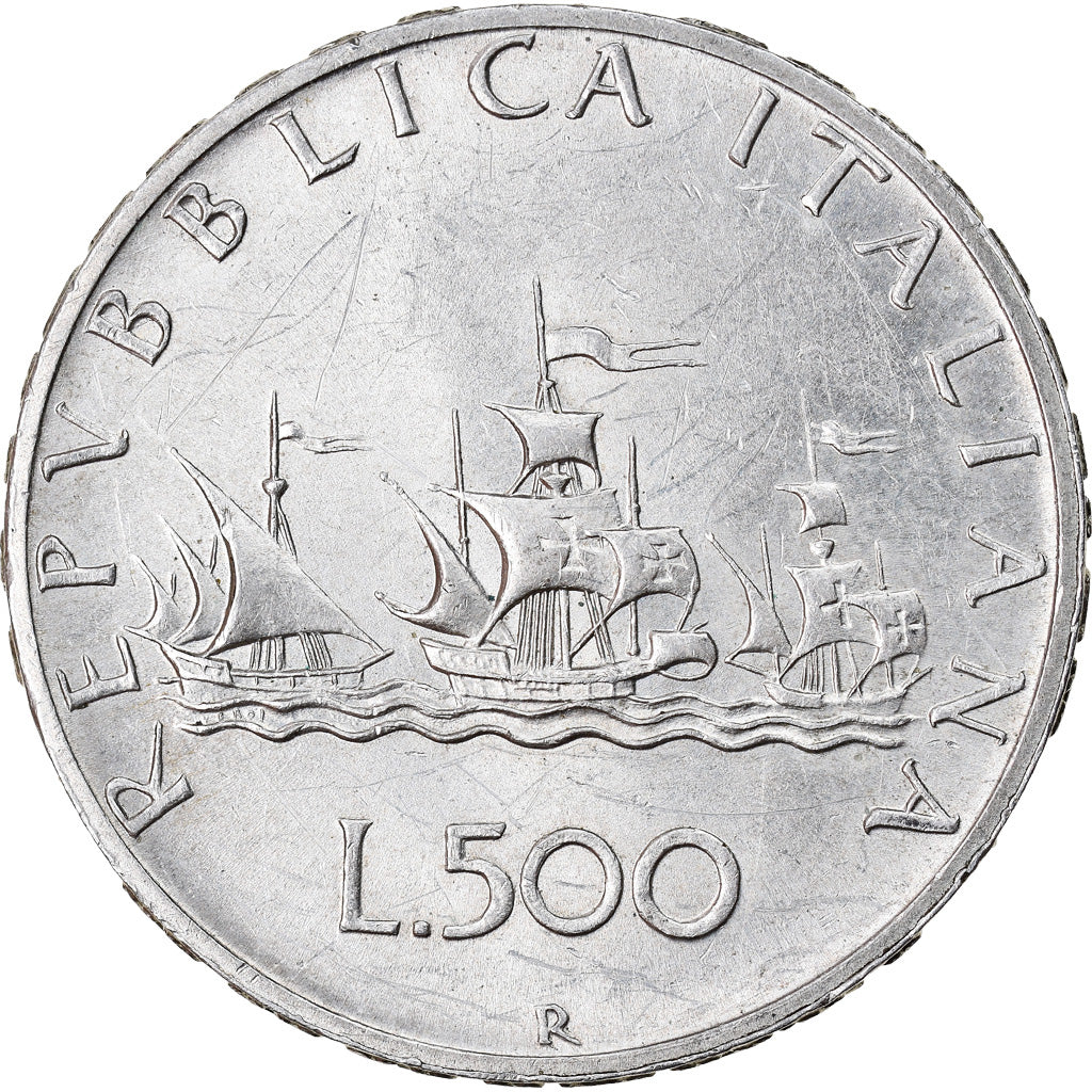 Coin, Italy, 500 Lire, 1964, Rome, AU(50-53), Silver, KM:98