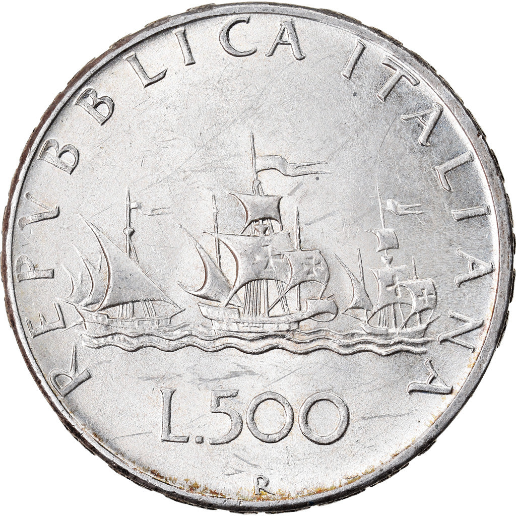 Coin, Italy, 500 Lire, 1964, Rome, AU(55-58), Silver, KM:98