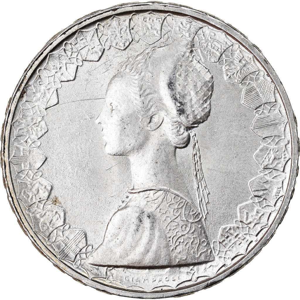 Coin, Italy, 500 Lire, 1965, Rome, AU(50-53), Silver, KM:98