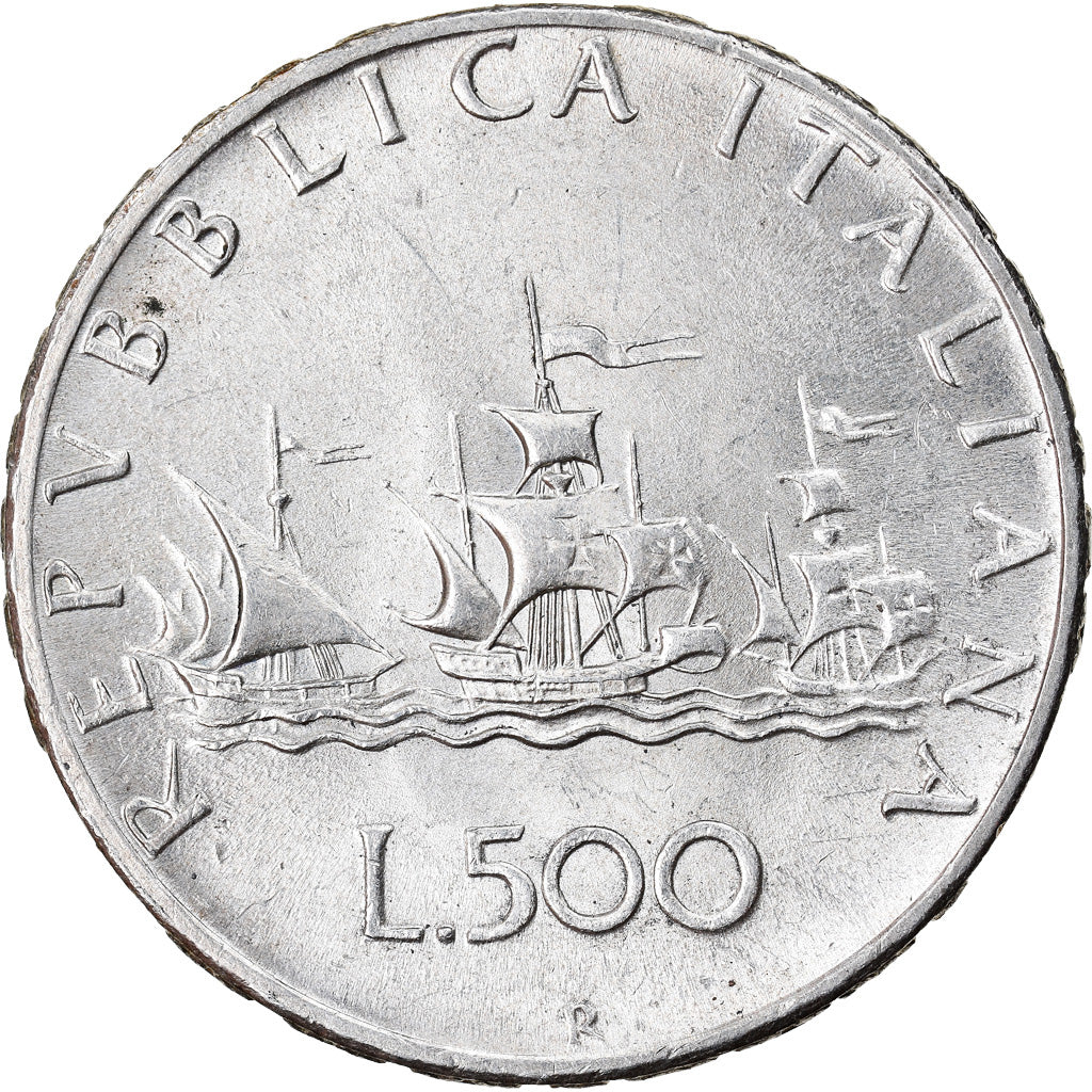 Coin, Italy, 500 Lire, 1965, Rome, AU(50-53), Silver, KM:98