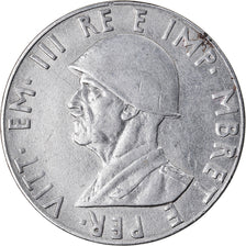 Moneta, Albania, Vittorio Emanuele III, 2 Lek, 1939, Rome, AU(50-53), Stal