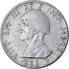 Coin, Albania, Vittorio Emanuele III, 0.50 Lek, 1940, Rome, EF(40-45), Stainless