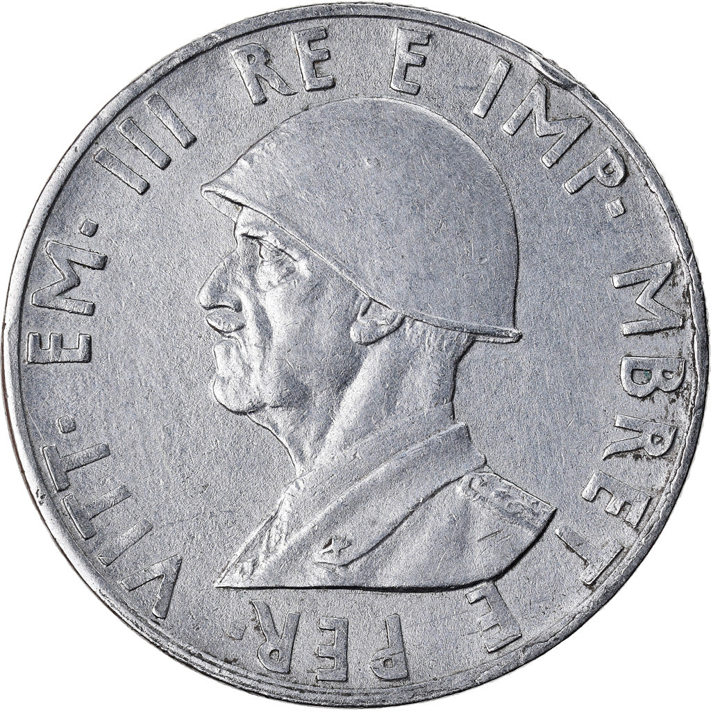 Moneda, Albania, Vittorio Emanuele III, 0.50 Lek, 1941, Rome, MBC+, Acero
