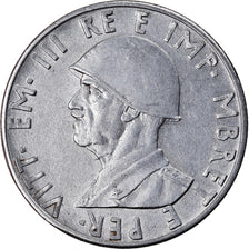 Coin, Albania, Vittorio Emanuele III, 0.50 Lek, 1941, Rome, AU(55-58), Stainless