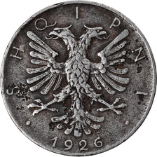 Munten, Albanië, 1/2 Lek, 1926, Rome, ZF, Nickel, KM:4