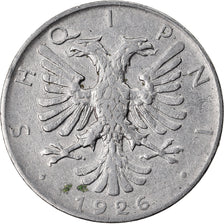 Moneda, Albania, 1/2 Lek, 1926, Rome, MBC, Níquel, KM:4