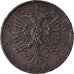 Moneta, Albania, Zog I, 2 Qindar Ari, 1935, Rome, BB+, Bronzo, KM:15