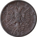 Coin, Albania, Zog I, Qindar Ar, 1935, Rome, AU(50-53), Bronze, KM:14