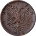 Coin, Albania, Zog I, Qindar Ar, 1935, Rome, AU(55-58), Bronze, KM:14