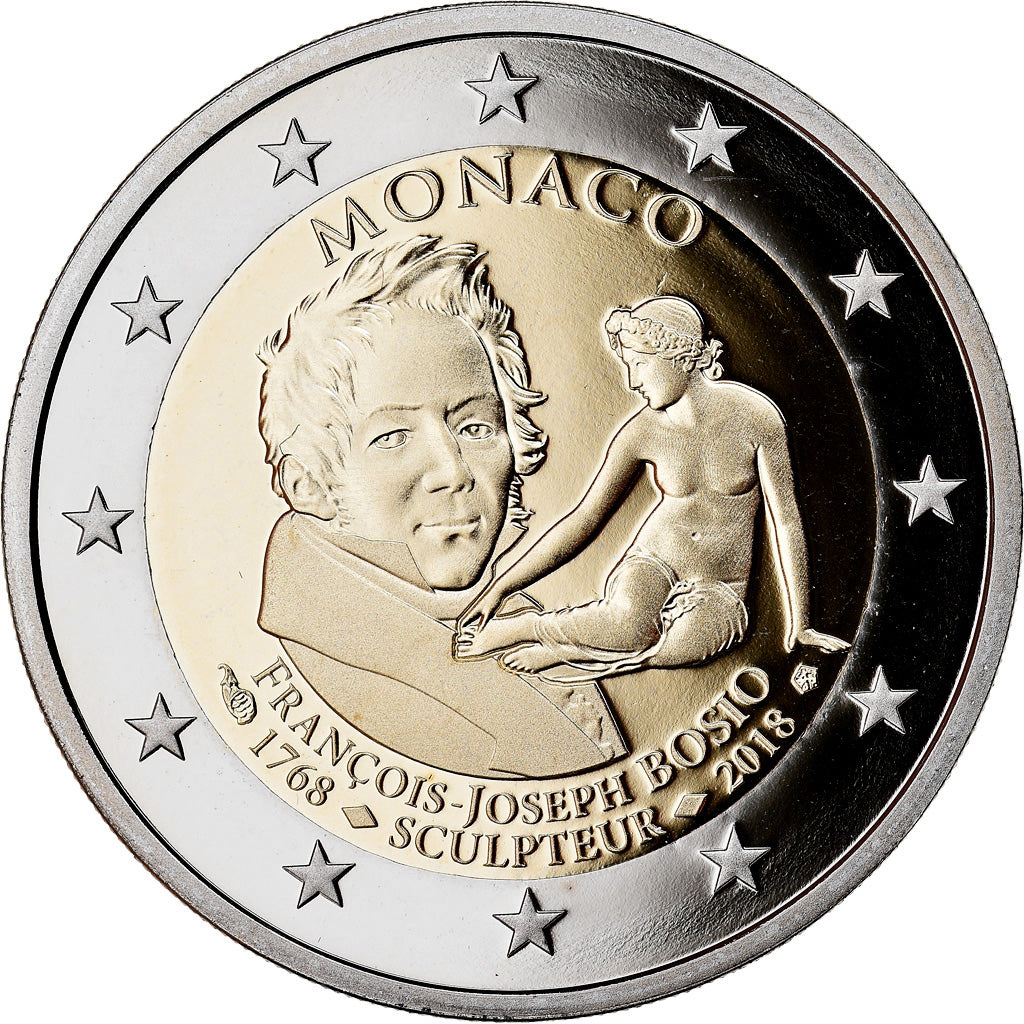 Monaco, 2 Euro, 2018, BE, FDC, Rame-nichel-zinco