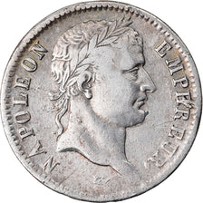 Moneda, Francia, Napoléon I, Franc, 1808, Rouen, MBC, Plata, KM:682.2