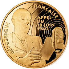 Moneta, Francia, Général De Gaulle, 500 Francs, 1994, Paris, FDC, Oro
