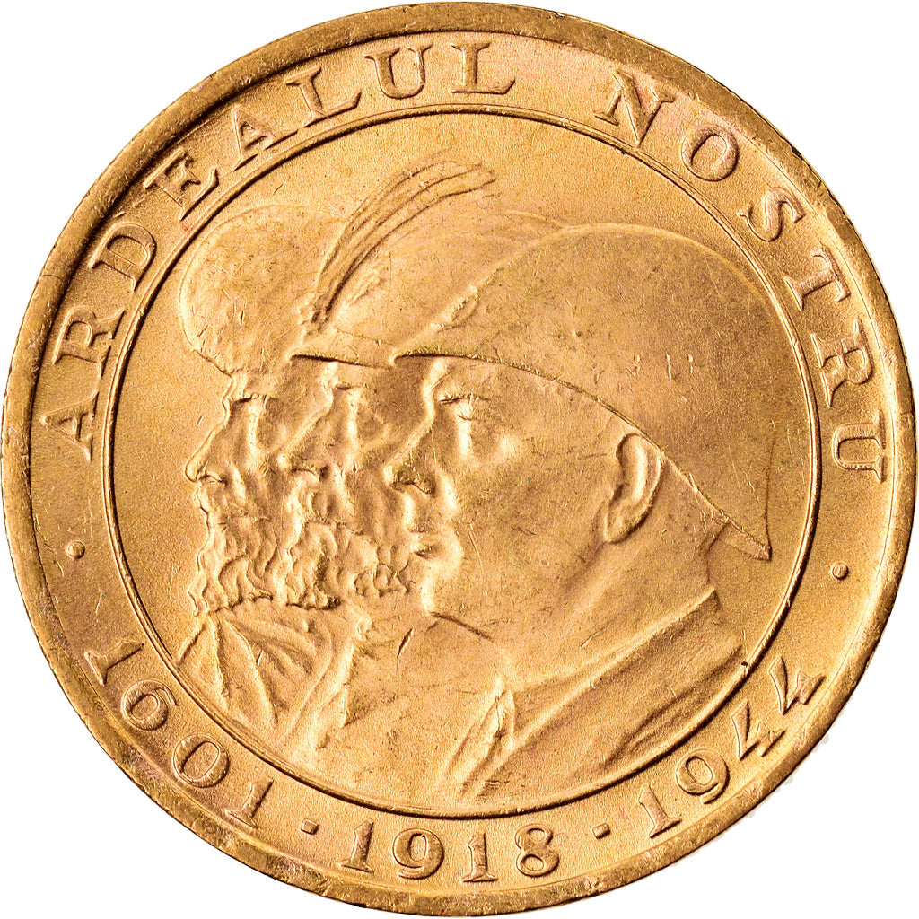 Coin, Romania, Mihai I, 20 Lei, 1944, Bucarest, MS(63), Gold, KM:M13