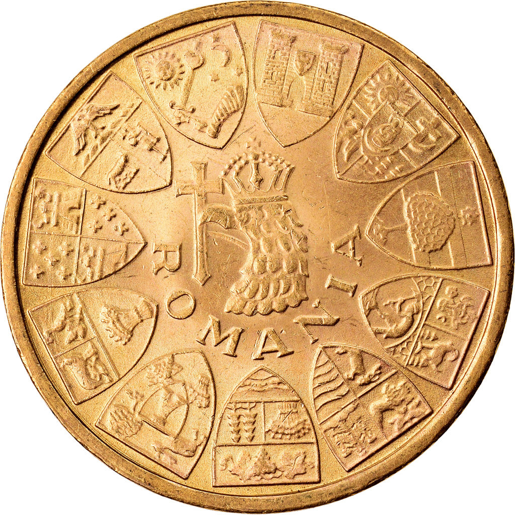 Coin, Romania, Mihai I, 20 Lei, 1944, Bucarest, MS(63), Gold, KM:M13