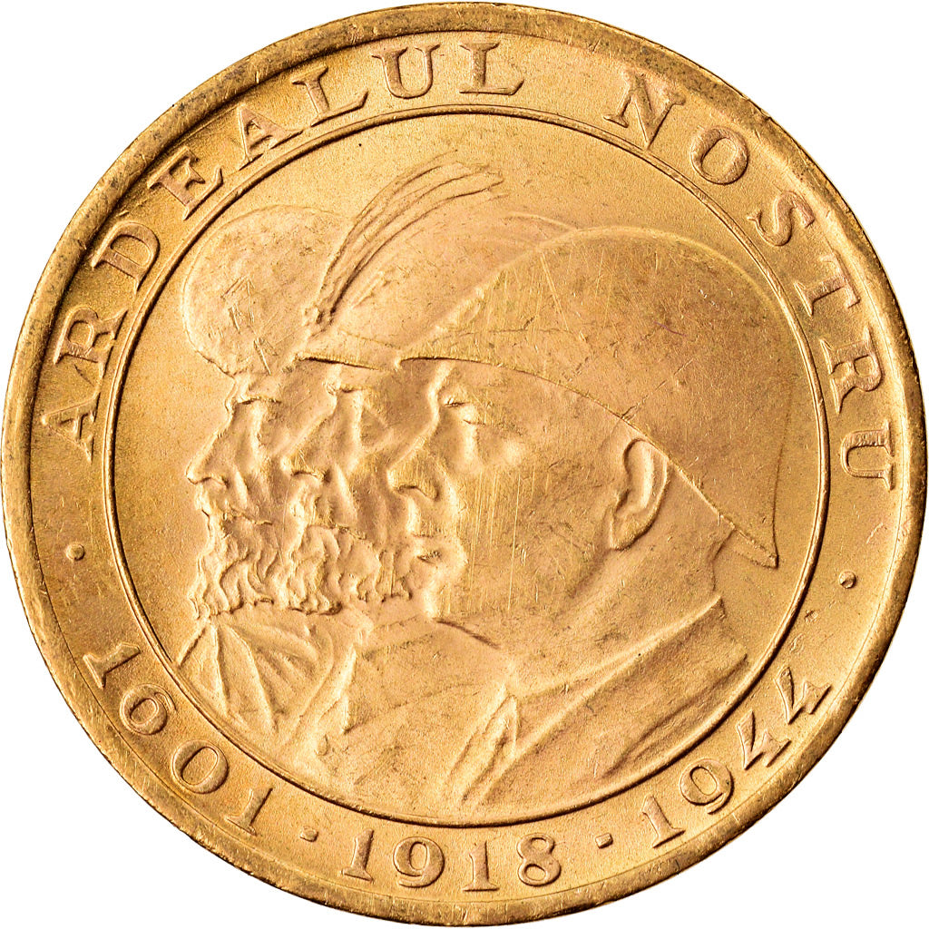 Coin, Romania, Mihai I, 20 Lei, 1944, Bucarest, MS(63), Gold, KM:M13