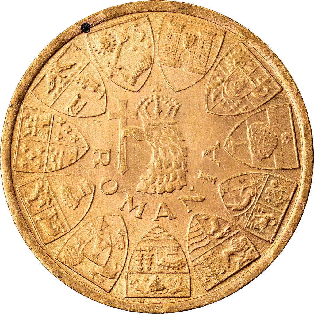 Coin, Romania, Mihai I, 20 Lei, 1944, Bucarest, MS(63), Gold, KM:M13