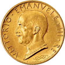 Coin, Italy, Vittorio Emanuele III, 100 Lire, 1931, Rome, MS(63), Gold, KM:72