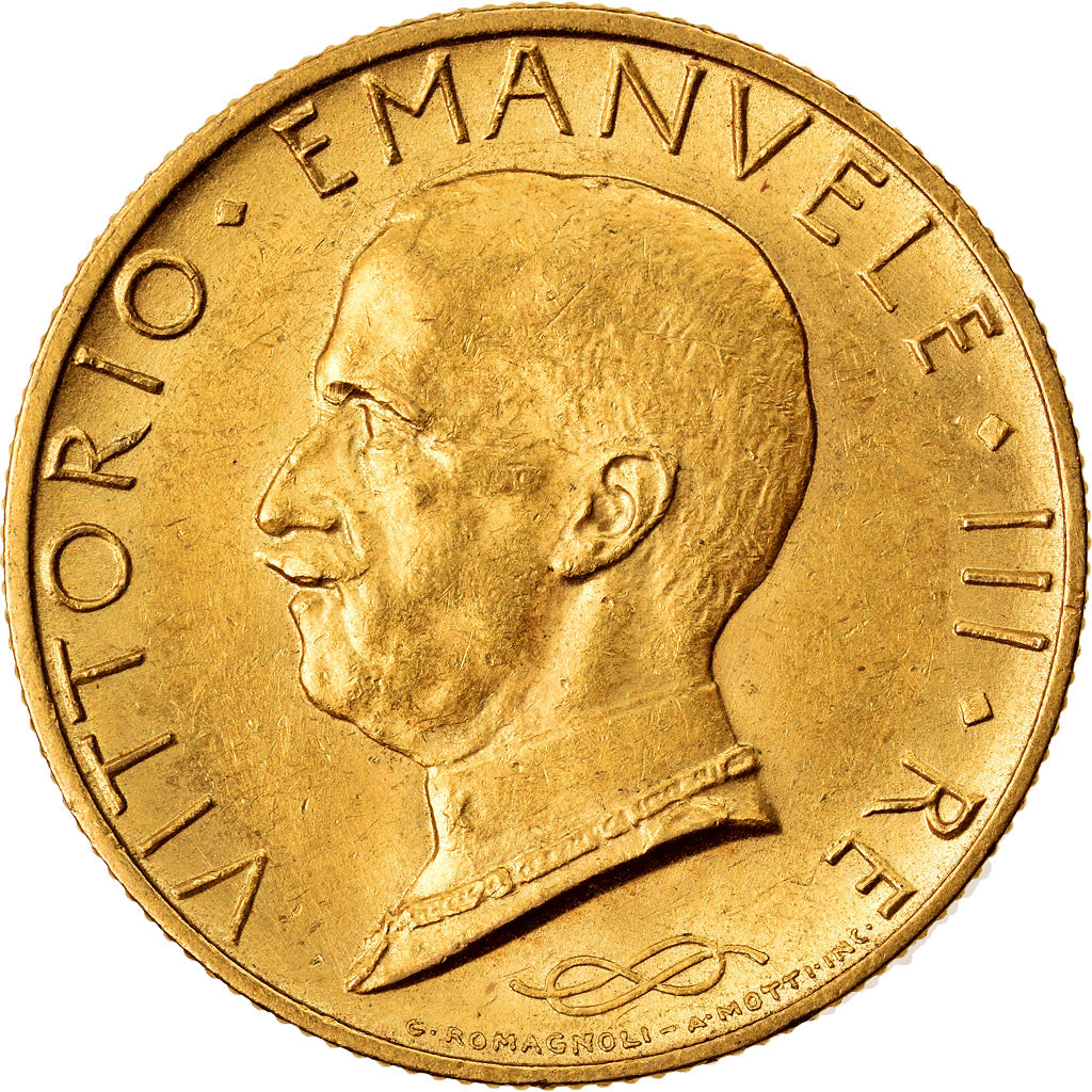 Coin, Italy, Vittorio Emanuele III, 100 Lire, 1931, Rome, MS(63), Gold, KM:72