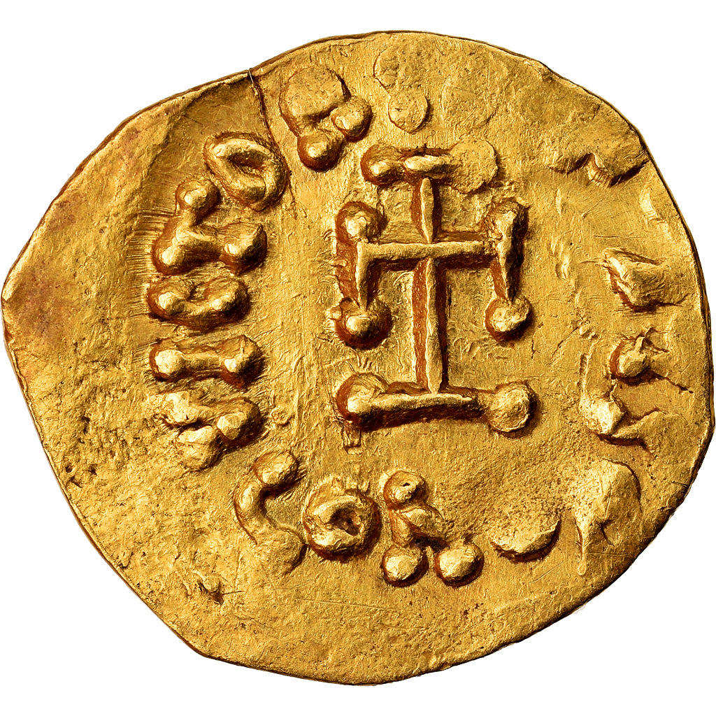 Coin, Constans II, Tremissis, 641-688 AD, Constantinople, VF(30-35), Gold