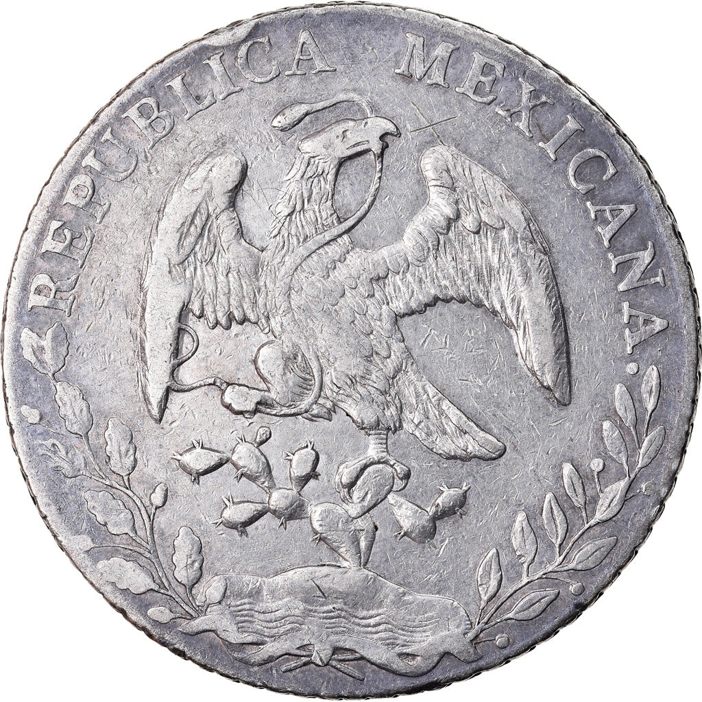 Coin, Mexico, 8 Reales, 1887, Mexico City, Countermark, EF(40-45), Silver