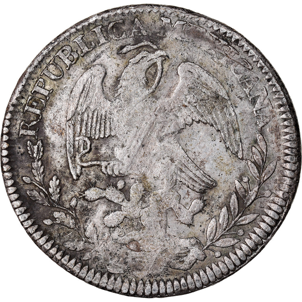 Monnaie, Mexique, 8 Reales, 1843, Zacatecas, TB+, Argent, KM:377.13