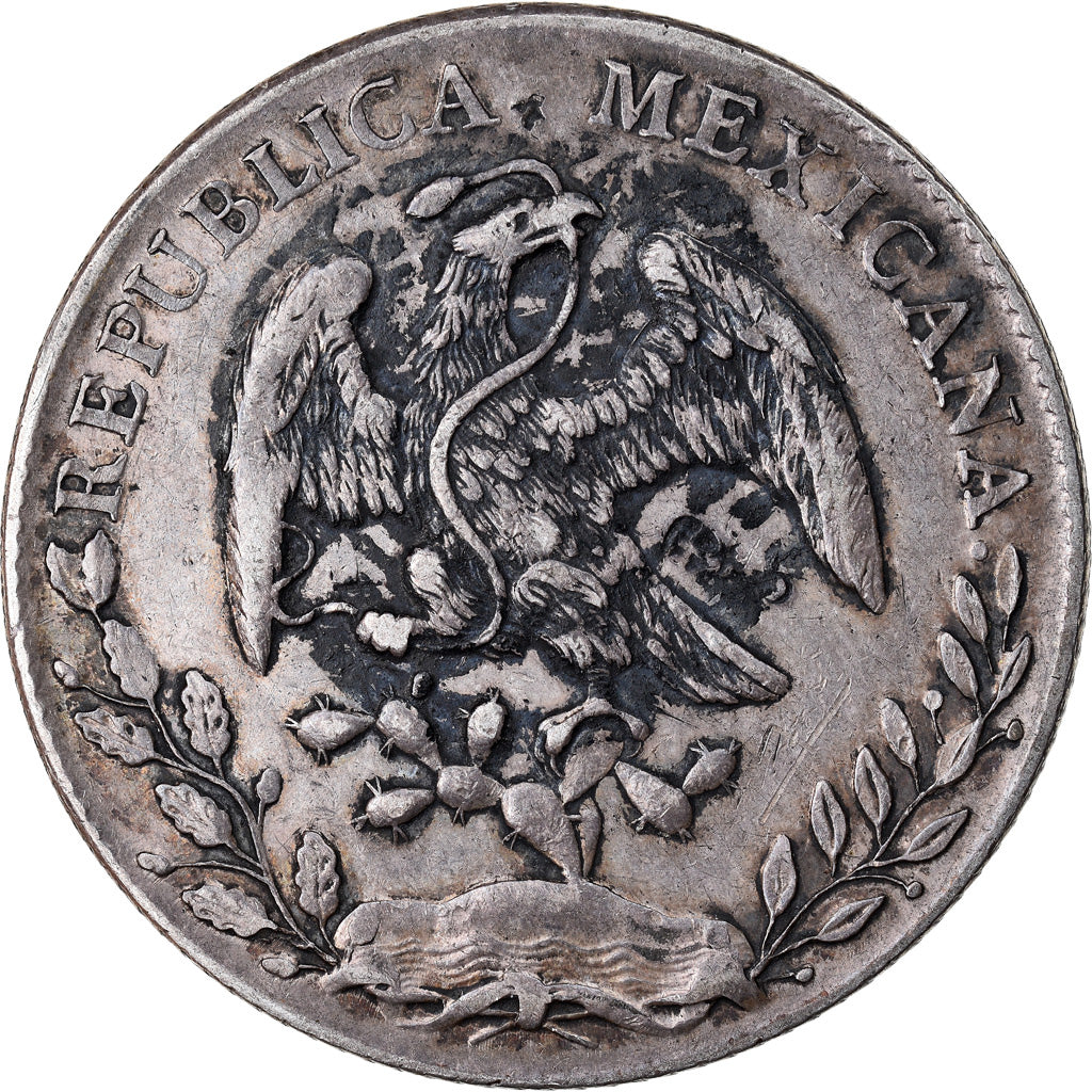 Coin, Mexico, 8 Reales, 1896, Mexico City, EF(40-45), Silver, KM:377.10