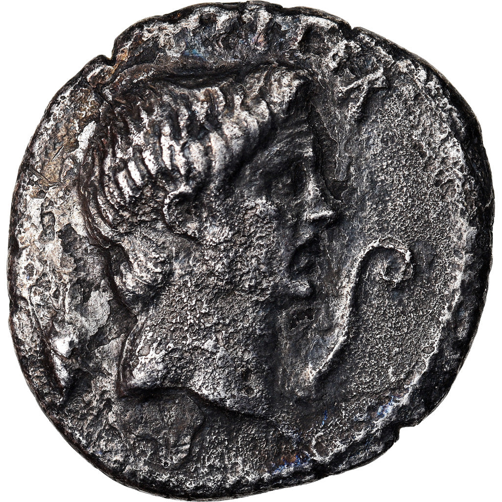 Münze, Sextus Pompey, Denarius, Sicily, S+, Silber, Crawford:511/3a