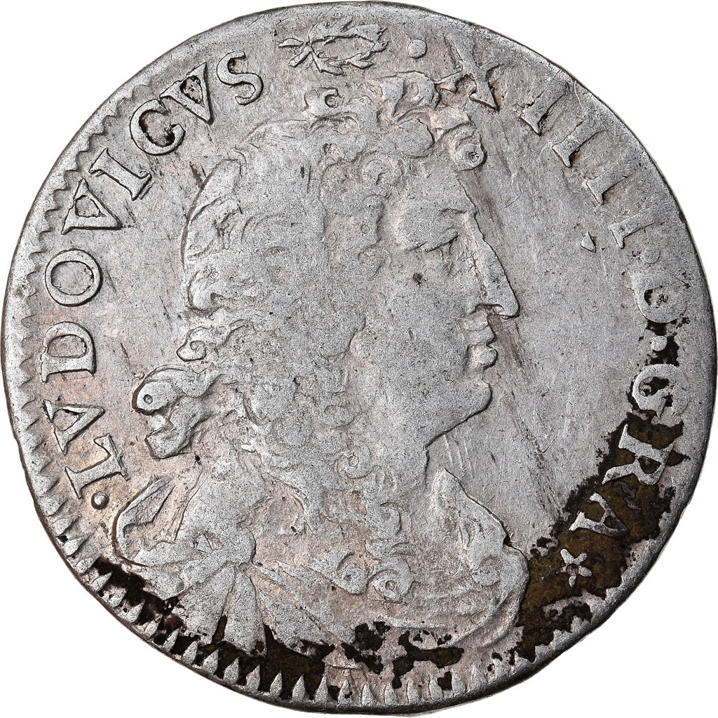 Münze, Frankreich, Louis XIV, 4 Sols dits « des Traitants », 4 Sols, 1676